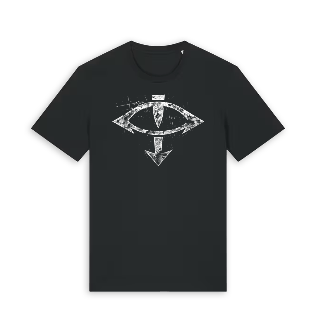 Black Printed T-shirt Front