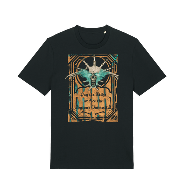 Black Printed T-shirt Front