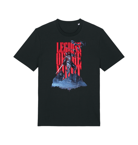 Black Printed T-shirt Front