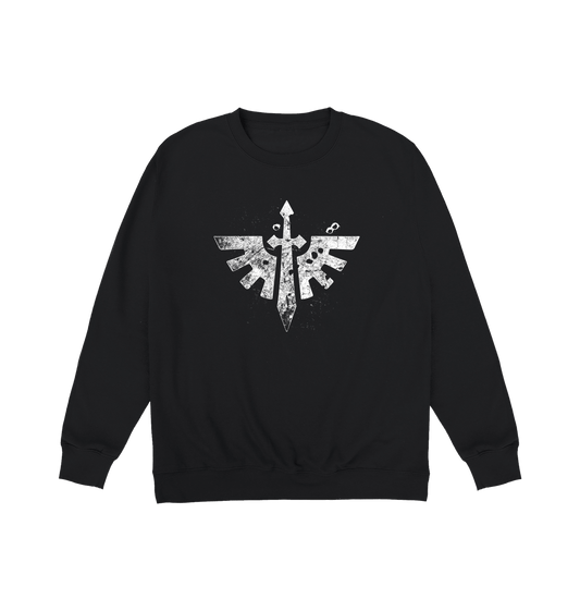 Deep Black Printed Sweater