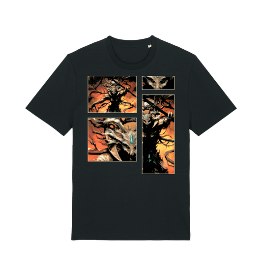 Black Printed T-shirt Front