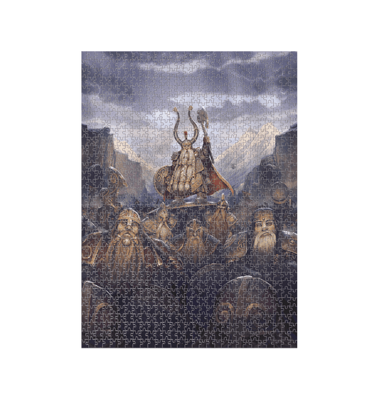 White Warhammer The Old World Dwarfen Mountain Holds 1000 Piece Jigsaw Puzzle