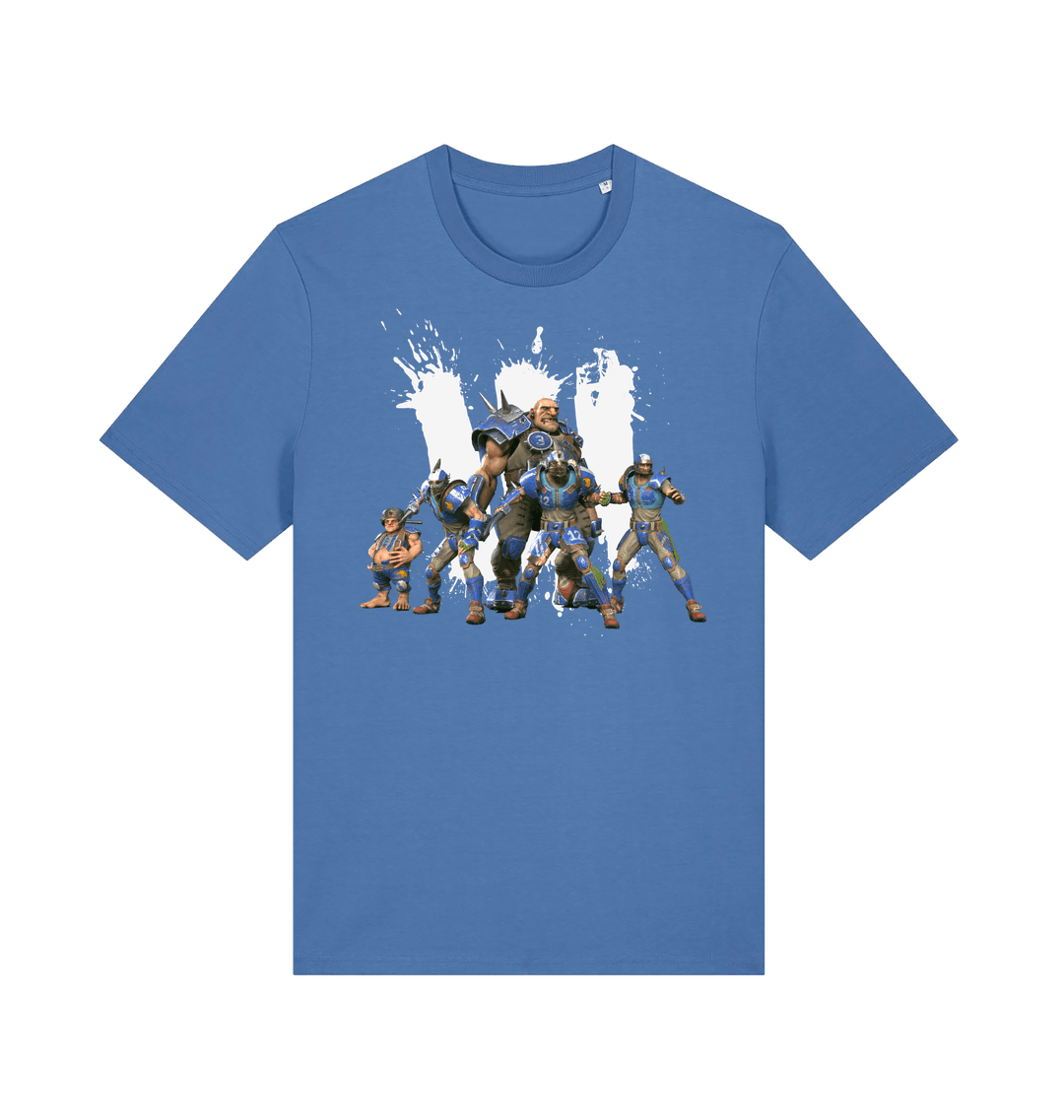 Bright Blue Printed T-shirt Front