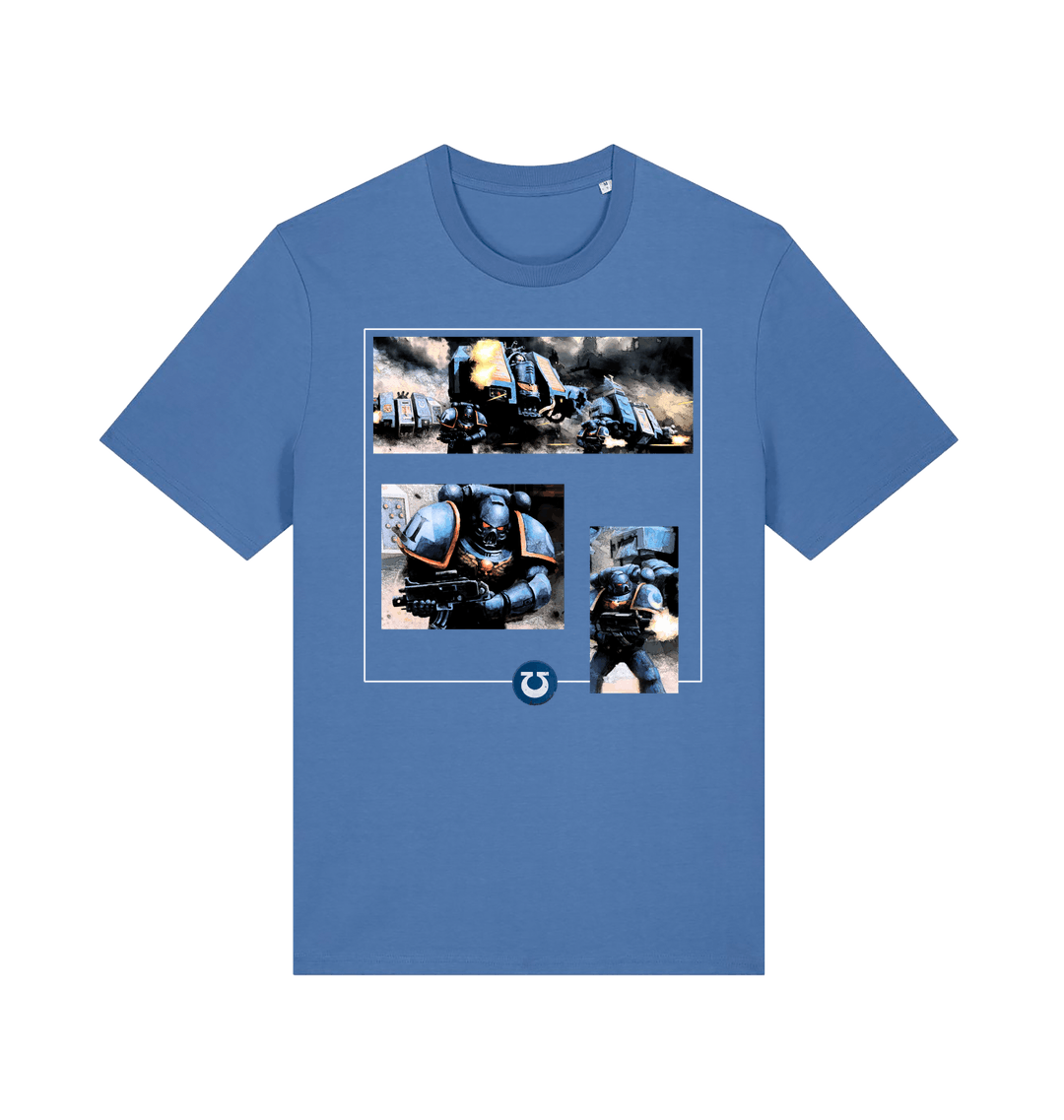 Bright Blue Printed T-shirt