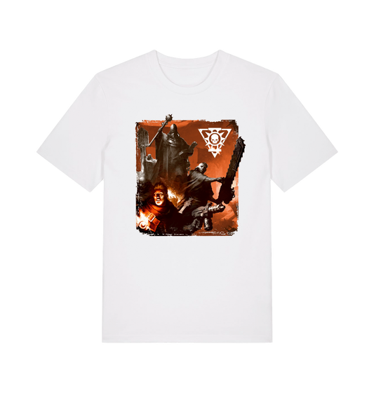 White Printed T-shirt Front