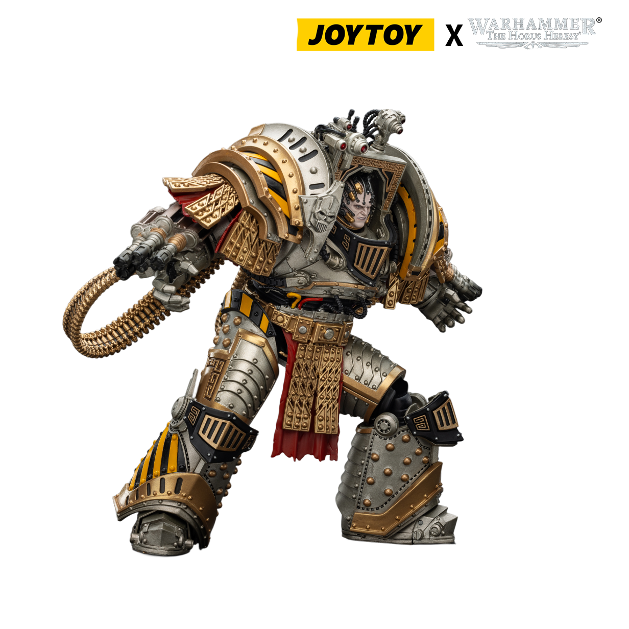 JoyToy Warhammer The Horus Heresy Action Figure - Iron Warriors, Perturabo, Primarch of the IVth Legion (1/18 Scale) & Exclusive T Shirt Preorder