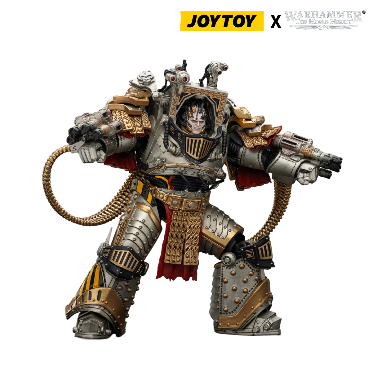 JoyToy Warhammer The Horus Heresy Action Figure - Iron Warriors, Perturabo, Primarch of the IVth Legion (1/18 Scale) & Exclusive T Shirt Preorder