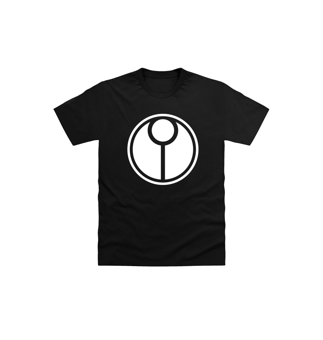 Black Printed Kids T-Shirt