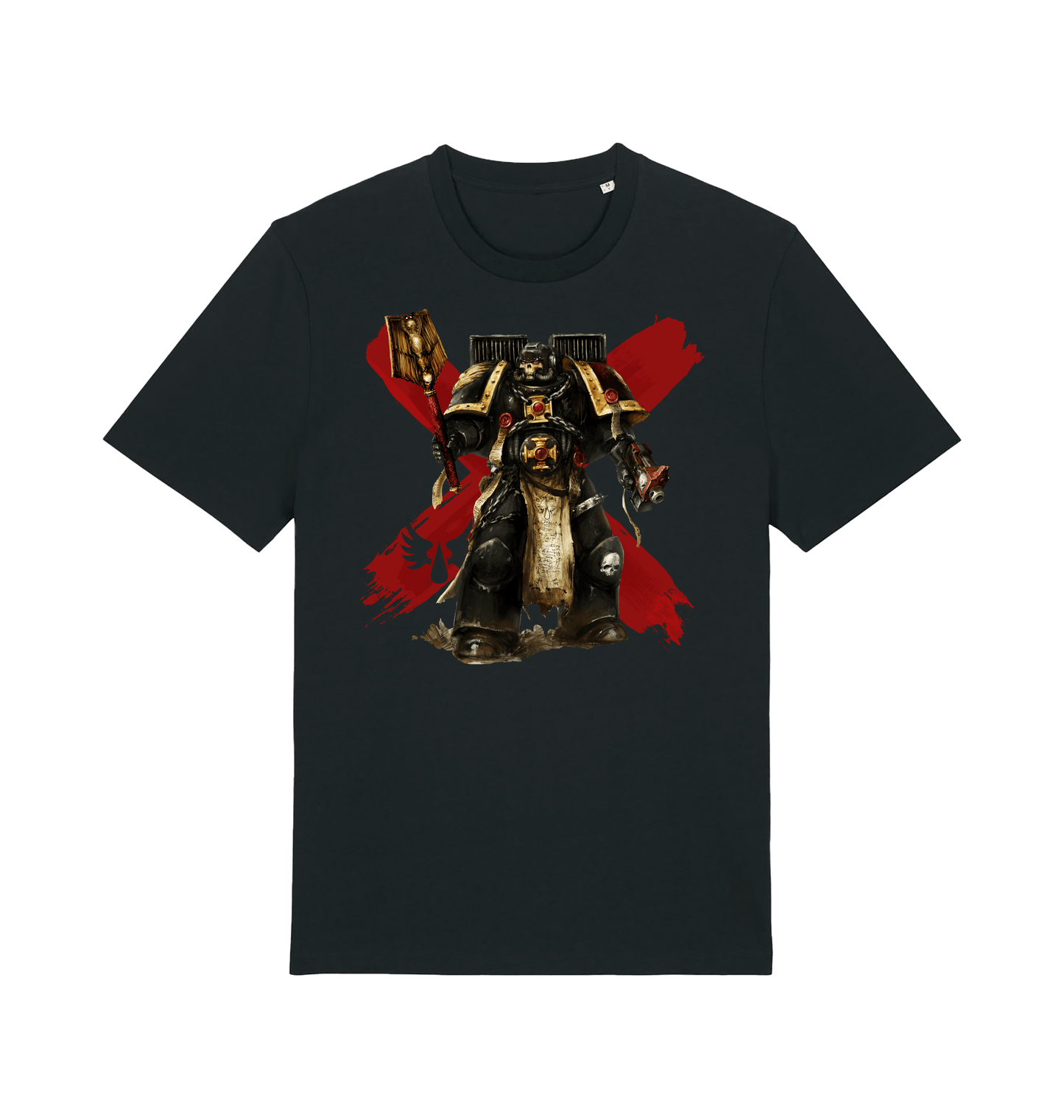 Black Printed T-shirt Front