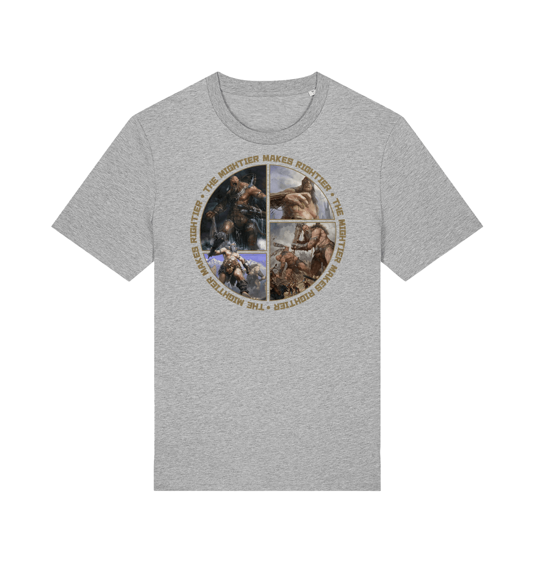 Heather Grey Printed T-shirt