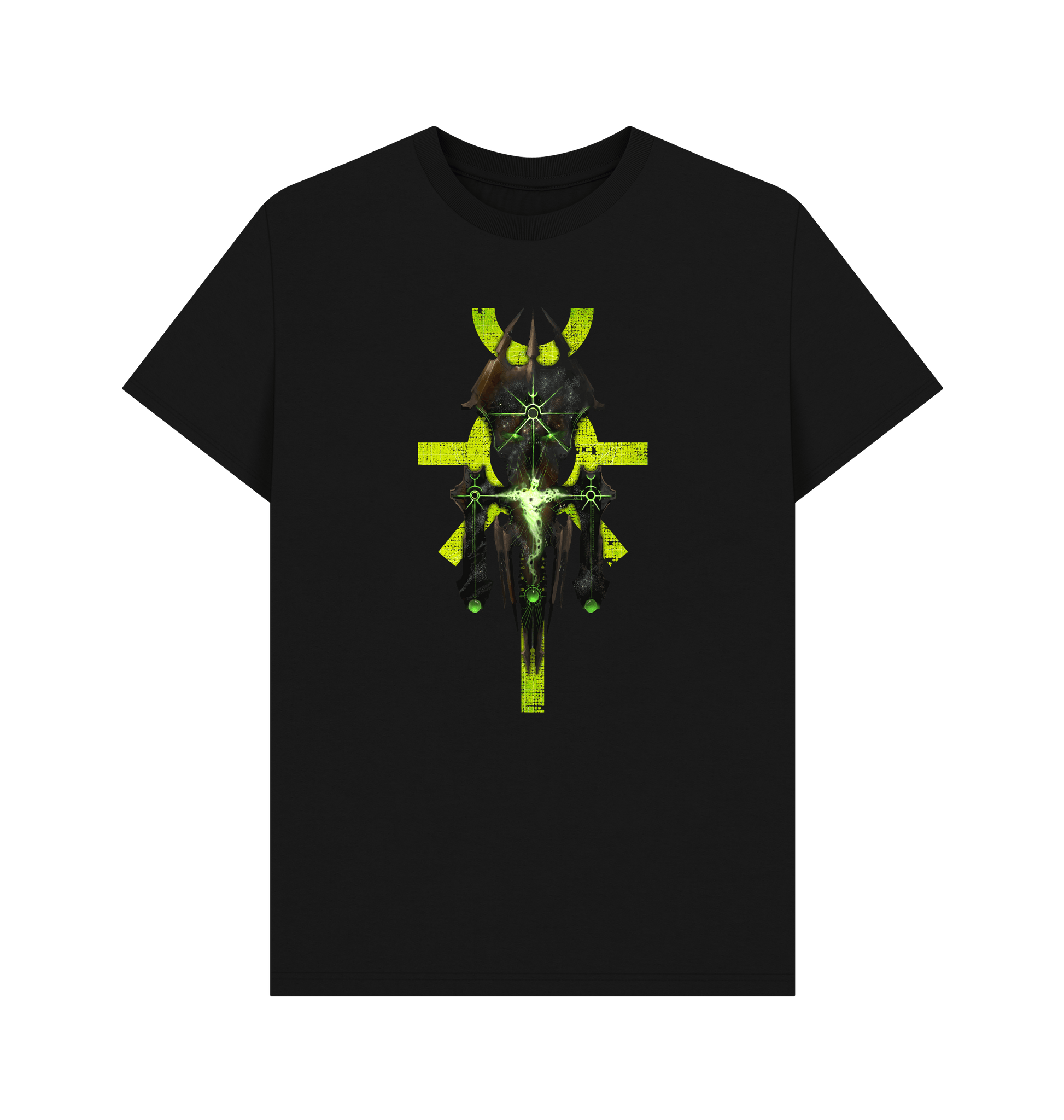 Black Premium Necrons Silent King Icon Design T Shirt