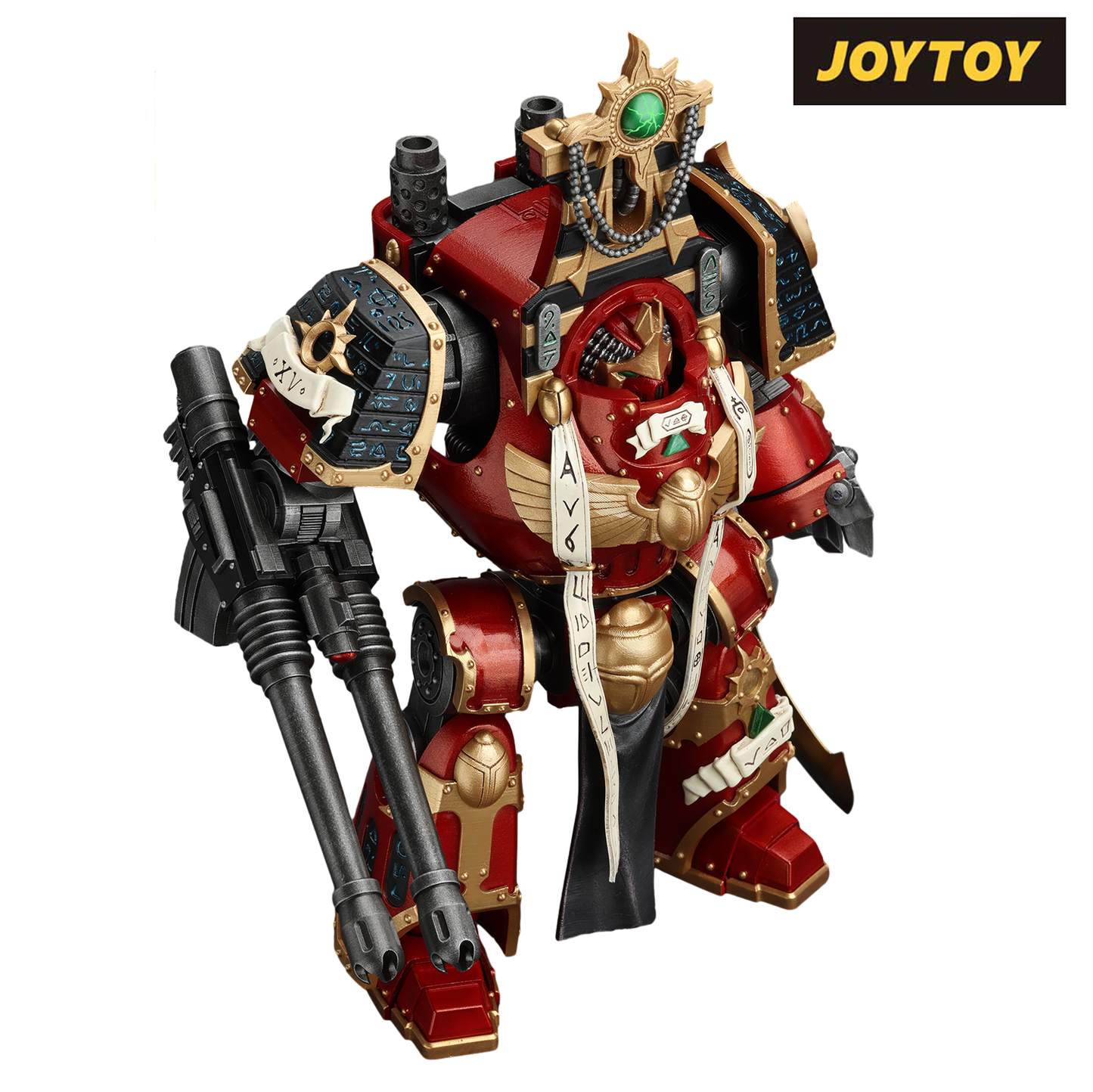 JoyToy Warhammer The Horus Heresy Action Figure - Thousand Sons Contemptor-Osiron Dreadnought with Gravis Force Blade and Gravis Autocannon (1/18 Scale)