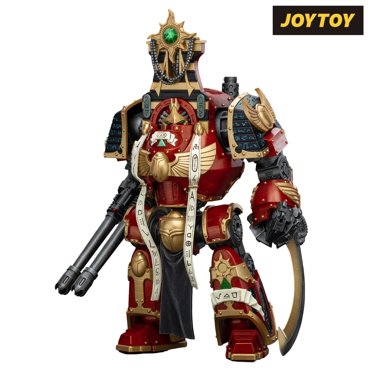 JoyToy Warhammer The Horus Heresy Action Figure - Thousand Sons Contemptor-Osiron Dreadnought with Gravis Force Blade and Gravis Autocannon (1/18 Scale)