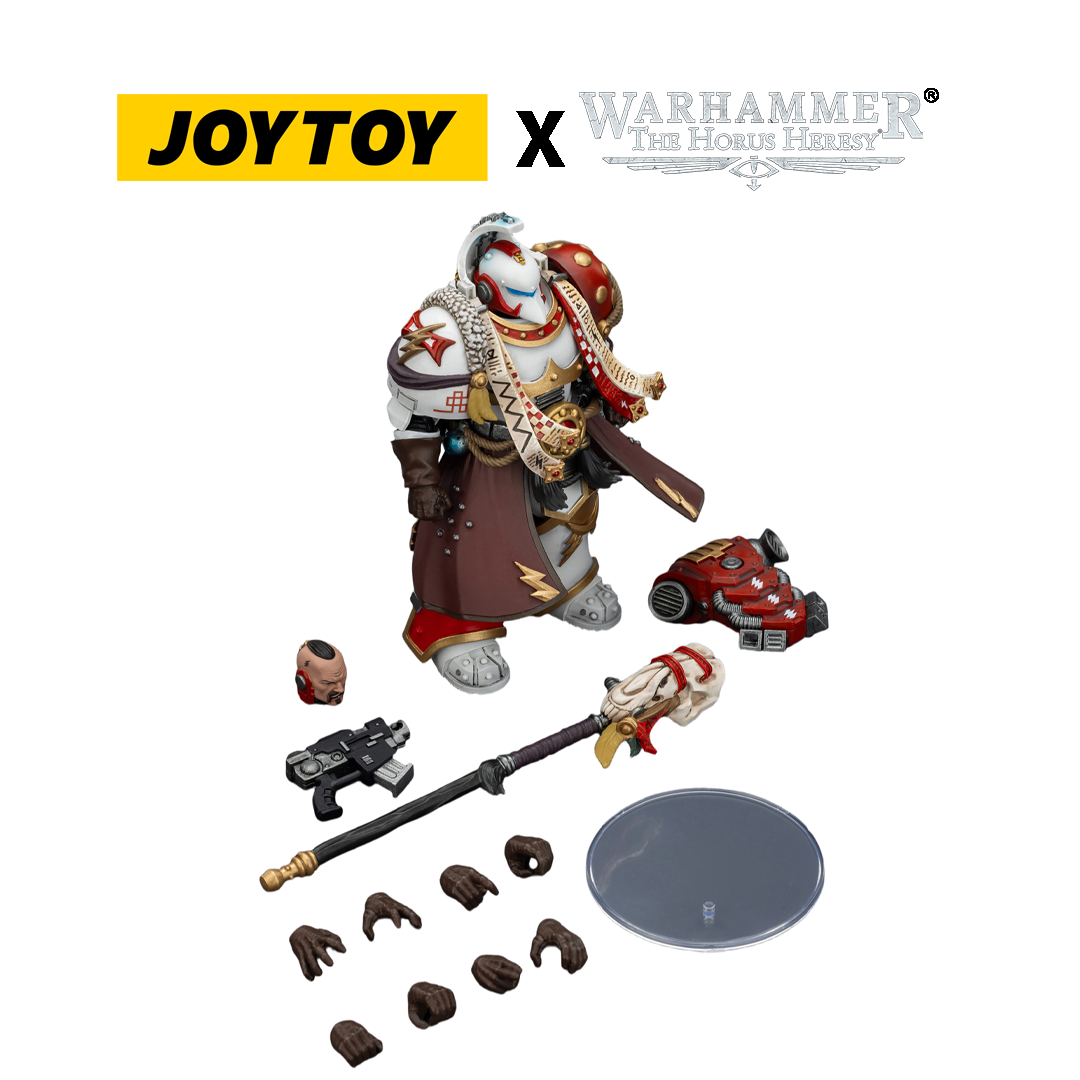 JOYTOY Warhammer The Horus Heresy Action Figure - White Scars, Stormseer Consul with Force Staff and Bolt Pistol (1/18 Scale) Preorder