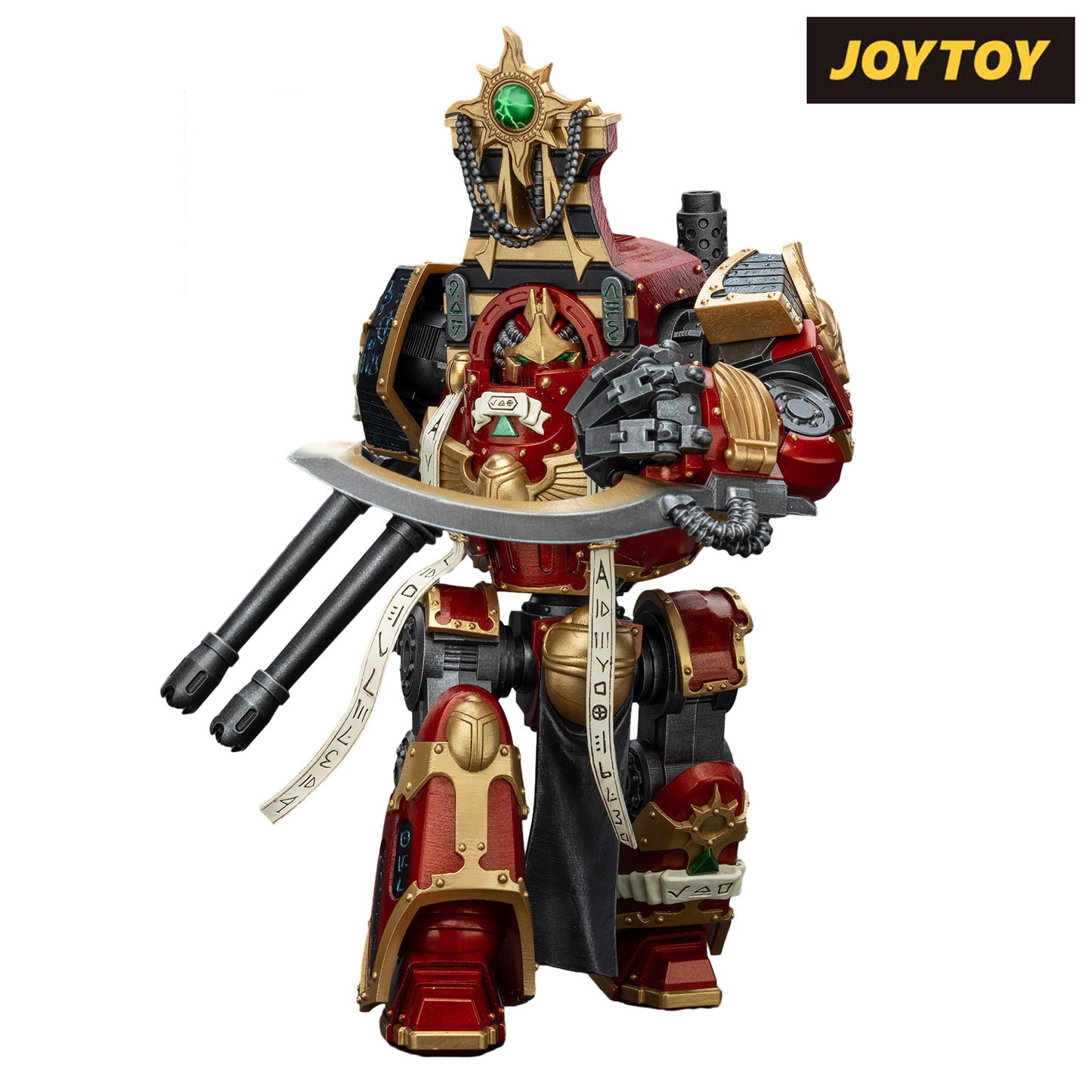 JoyToy Warhammer The Horus Heresy Action Figure - Thousand Sons Contemptor-Osiron Dreadnought with Gravis Force Blade and Gravis Autocannon (1/18 Scale)