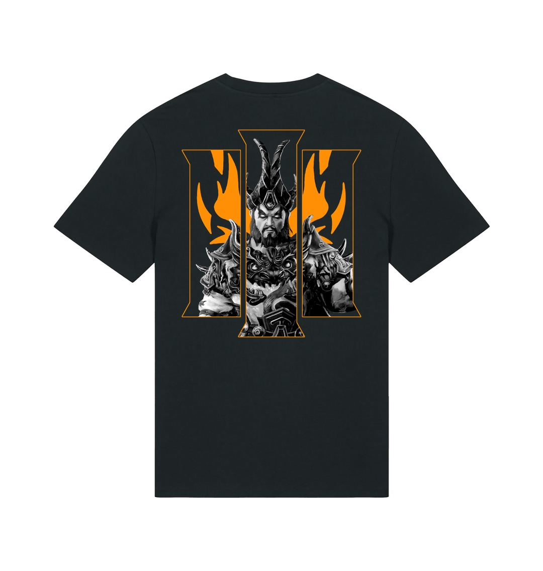Black Printed T-shirt Back