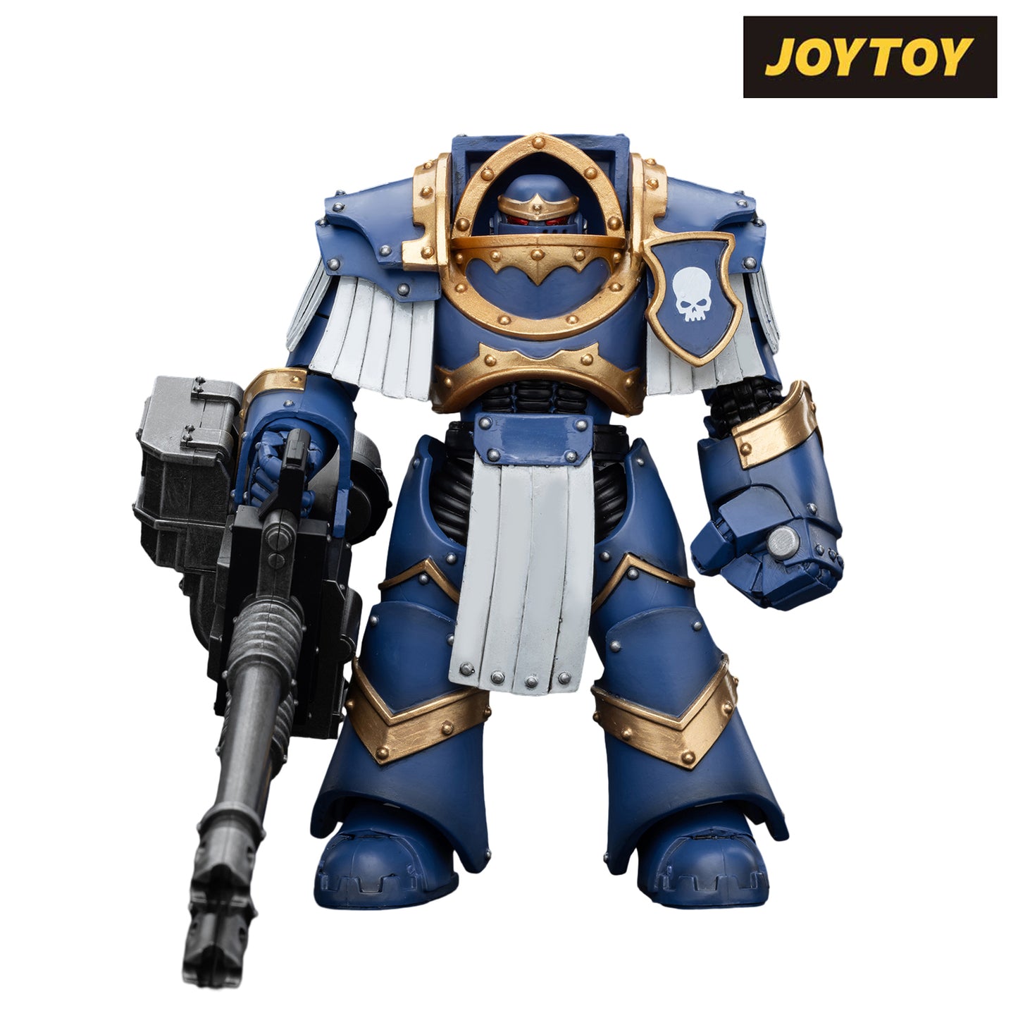 JoyToy Warhammer The Horus Heresy Action Figure - Ultramarines Cataphractii Terminator Squad Terminator with Reaper Autocannon (1/18 Scale) Preorder