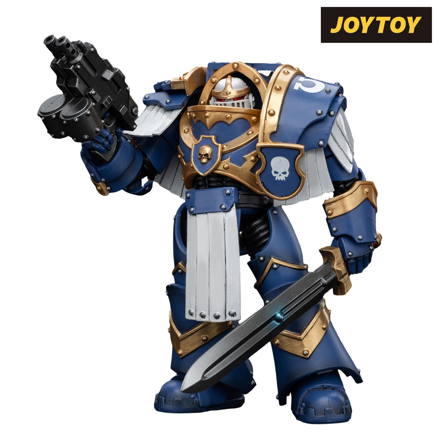 JoyToy Warhammer The Horus Heresy Action Figure - Ultramarines Cataphractii Terminator Squad Sergeant with Power Sword (1/18 Scale) Preorder