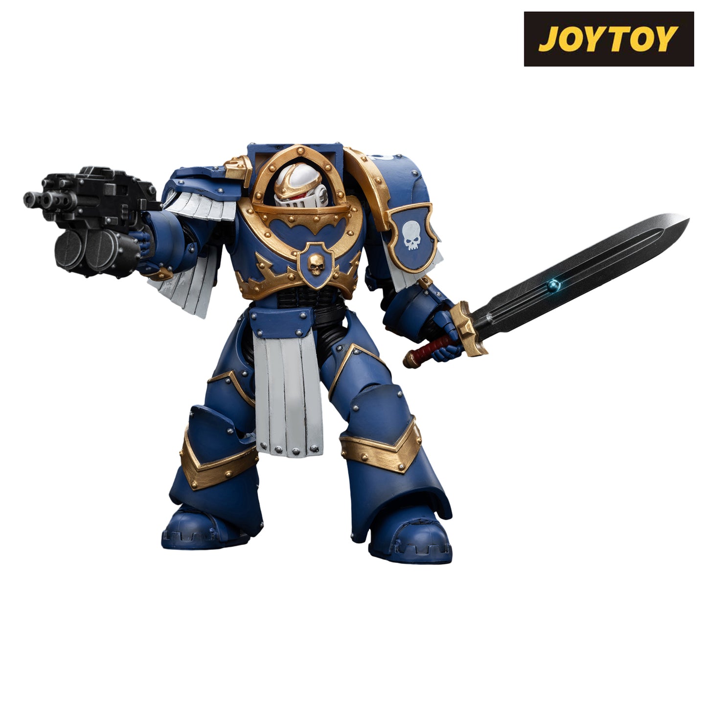 JoyToy Warhammer The Horus Heresy Action Figure - Ultramarines Cataphractii Terminator Squad Sergeant with Power Sword (1/18 Scale) Preorder