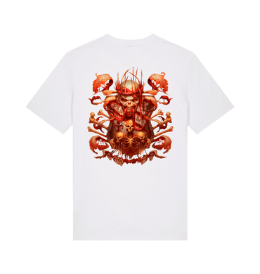 White Printed T-shirt Back