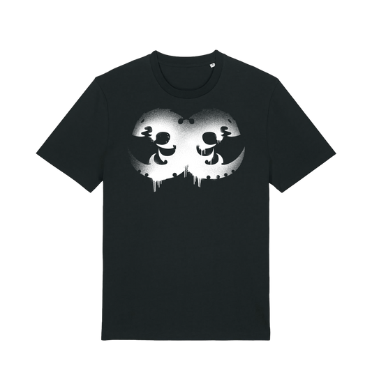 Black Printed T-shirt Front