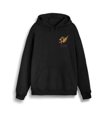 Black Printed Sweater Front