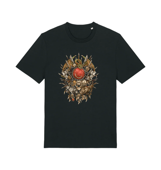 Black Premium Warhammer The Old World Orc & Goblin Crest T Shirt