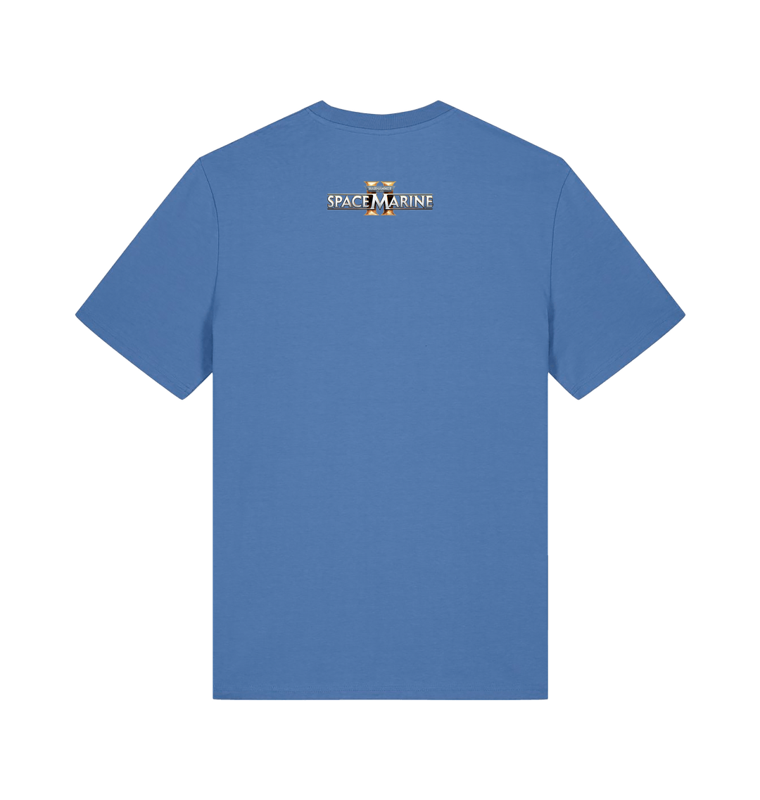 Bright Blue Printed T-shirt Back