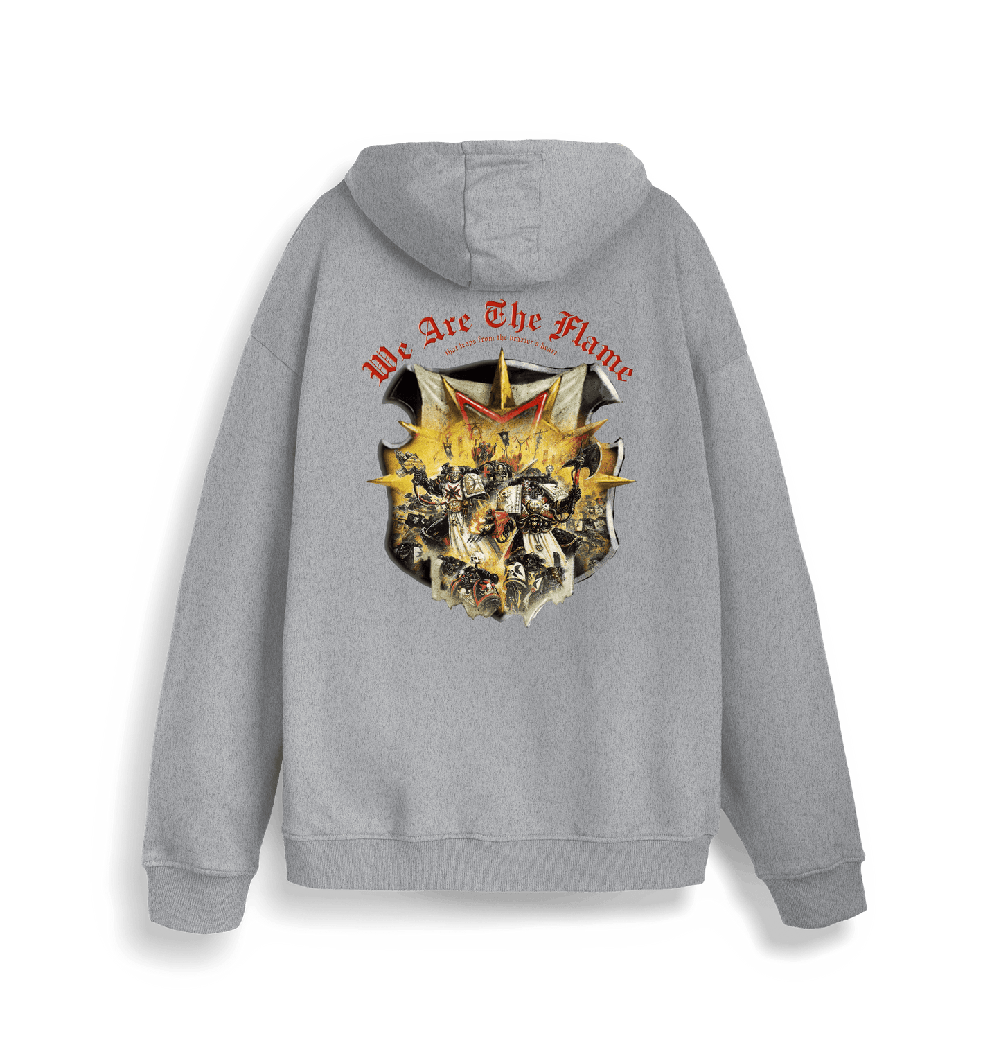 Heather Grey Printed Sweater Back