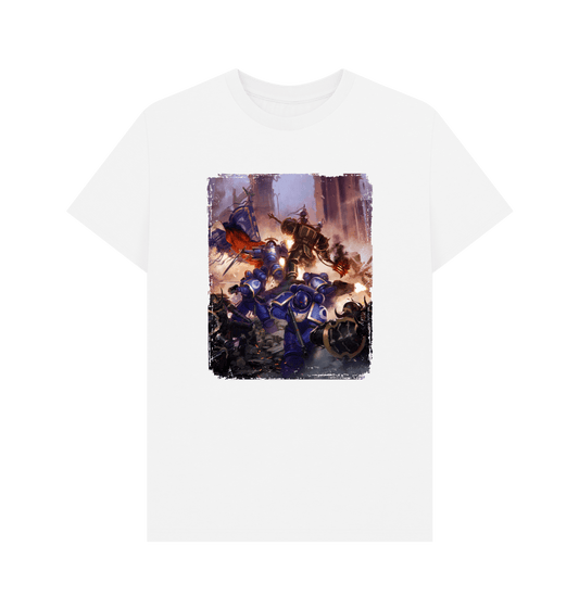 White Ultramarines Gravis Captain White T Shirt