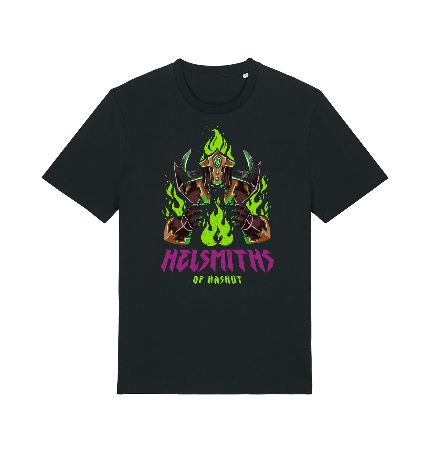 Black Printed T-shirt Front