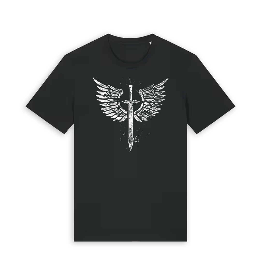 Black Printed T-shirt Front