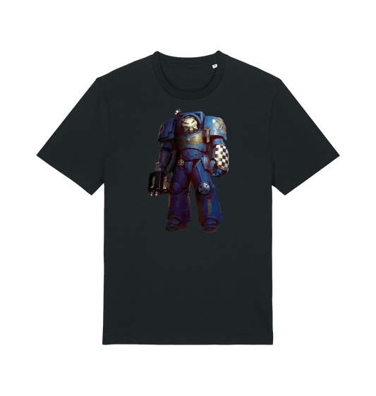 Black Printed T-shirt Front