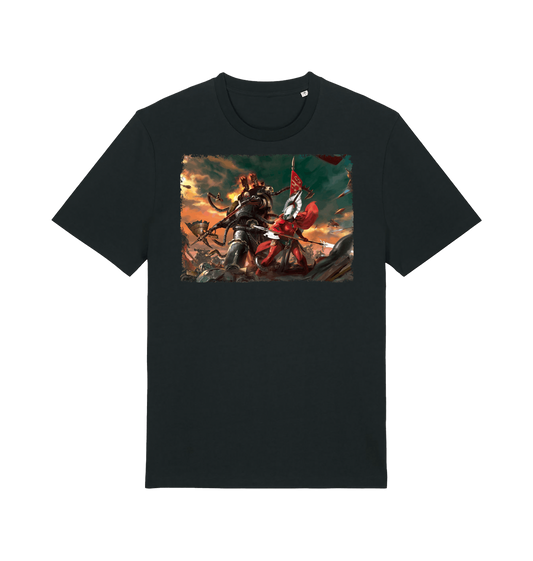 Black Printed T-shirt Front