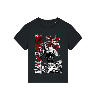 Black Printed T-shirt Front
