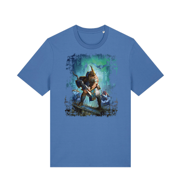 Bright Blue Printed T-shirt