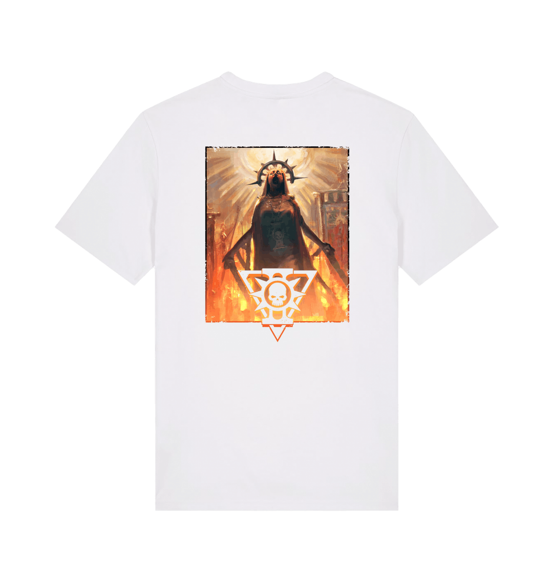 White Printed T-shirt Back