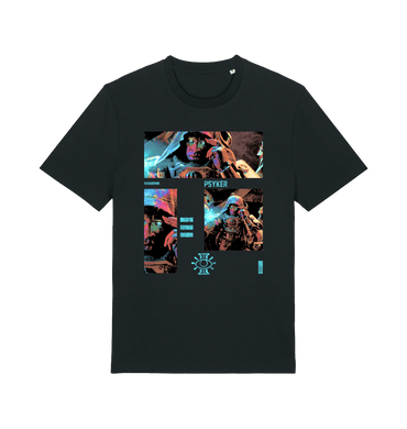 Black Printed T-shirt Front