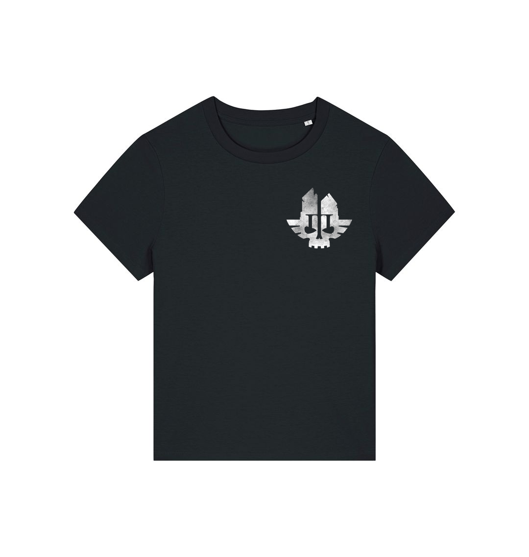 Black Printed T-shirt Front