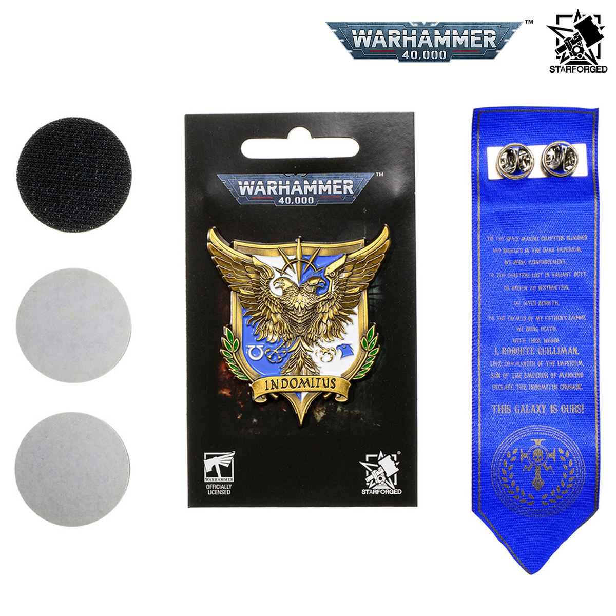 Starforged Warhammer 40,000 Roboute Guilliman Indomitus Crusade Campaign Pin Badge
