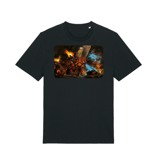 Black Printed T-shirt Front