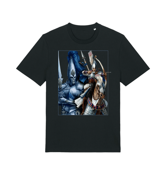 Black Printed T-shirt Front