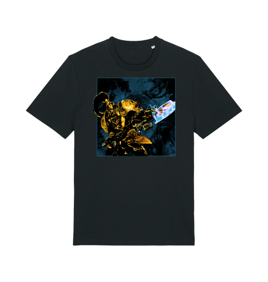 Black Printed T-shirt Front