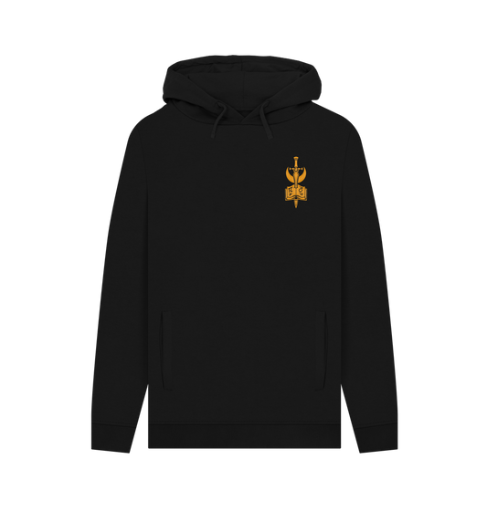 Black Printed Hoody