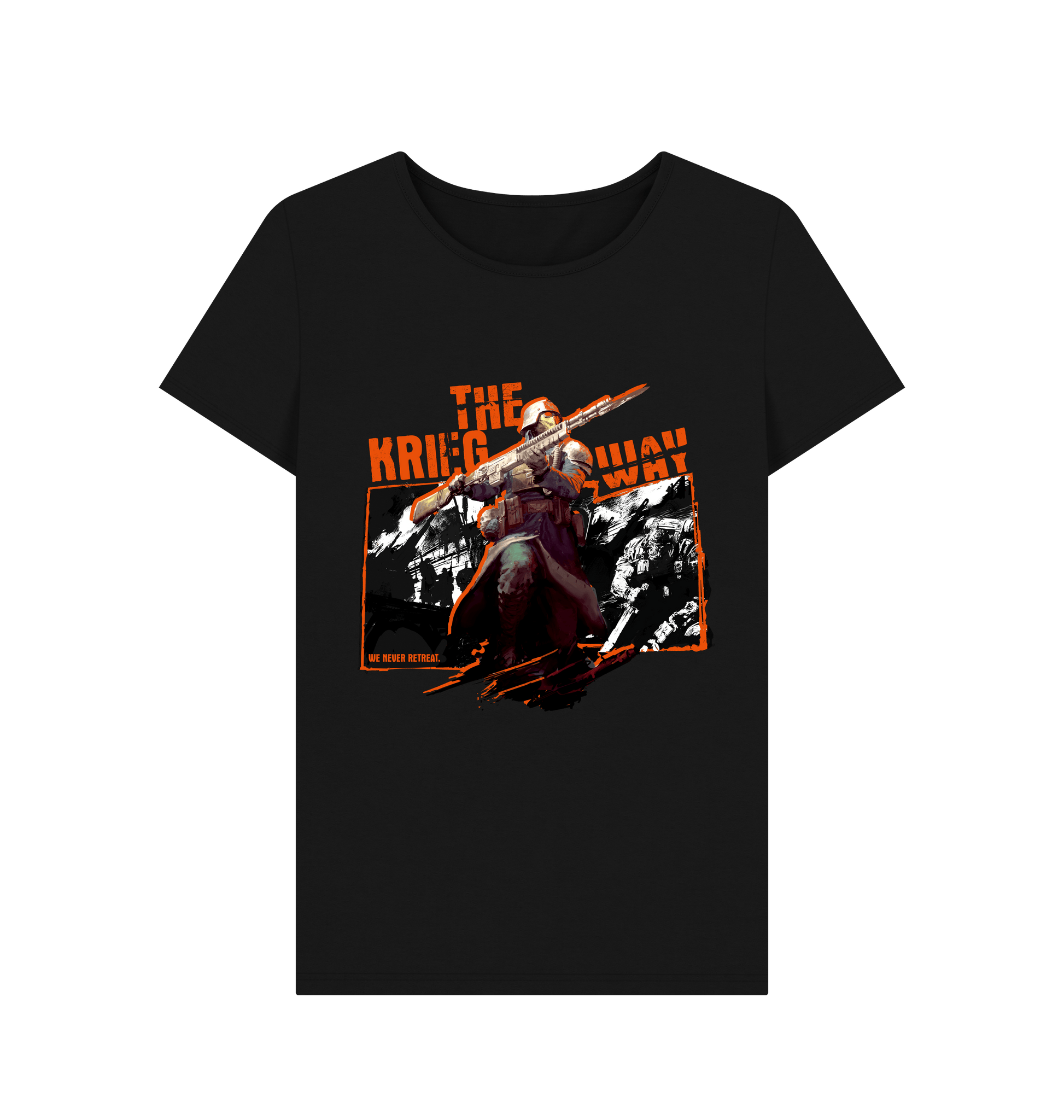 Black The Krieg Way Fitted T Shirt