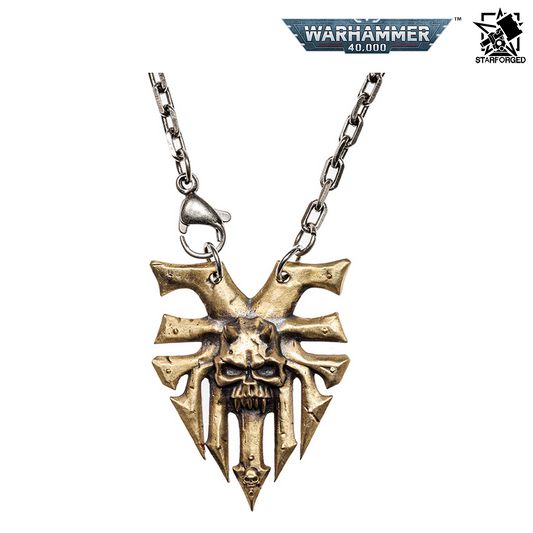 Starforged Warhammer 40,000 Ka'Bandha Khorne Chaos Demon Copper Necklace