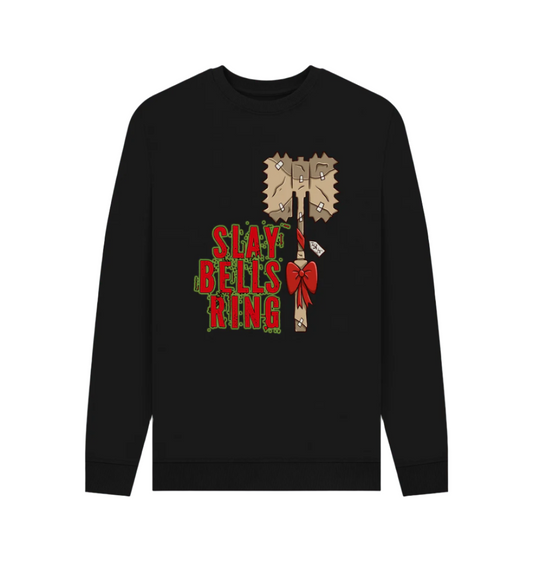 Black Red Gobbo Slay Bells Ring Xmas Sweatshirt