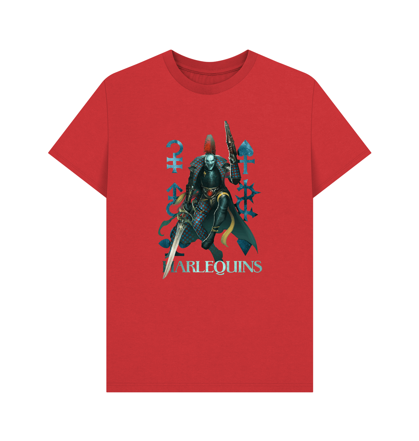 Red Premium Harlequins Troupe Master T Shirt