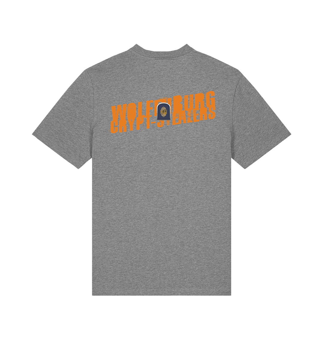 Mid Heather Grey Printed T-shirt Back