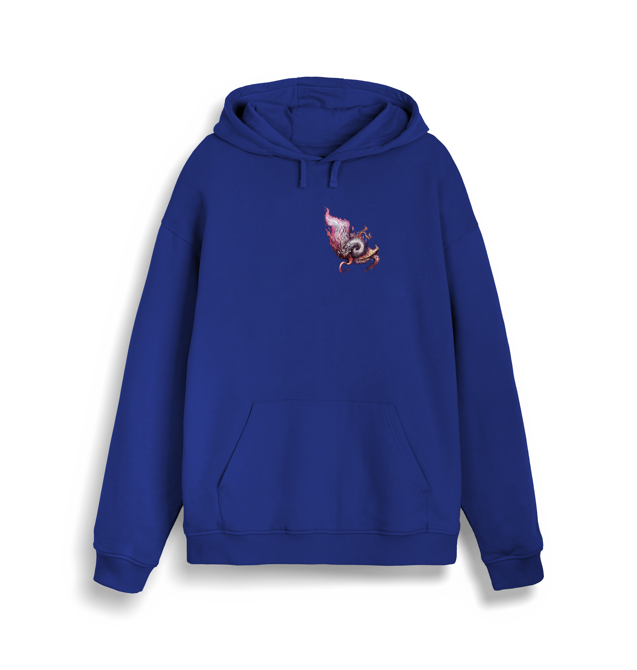 Worker Blue Printed Sweater Front